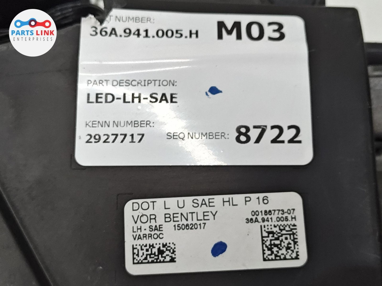 Bentley Bentayga Speed 2017-2020 Front Left Headlight