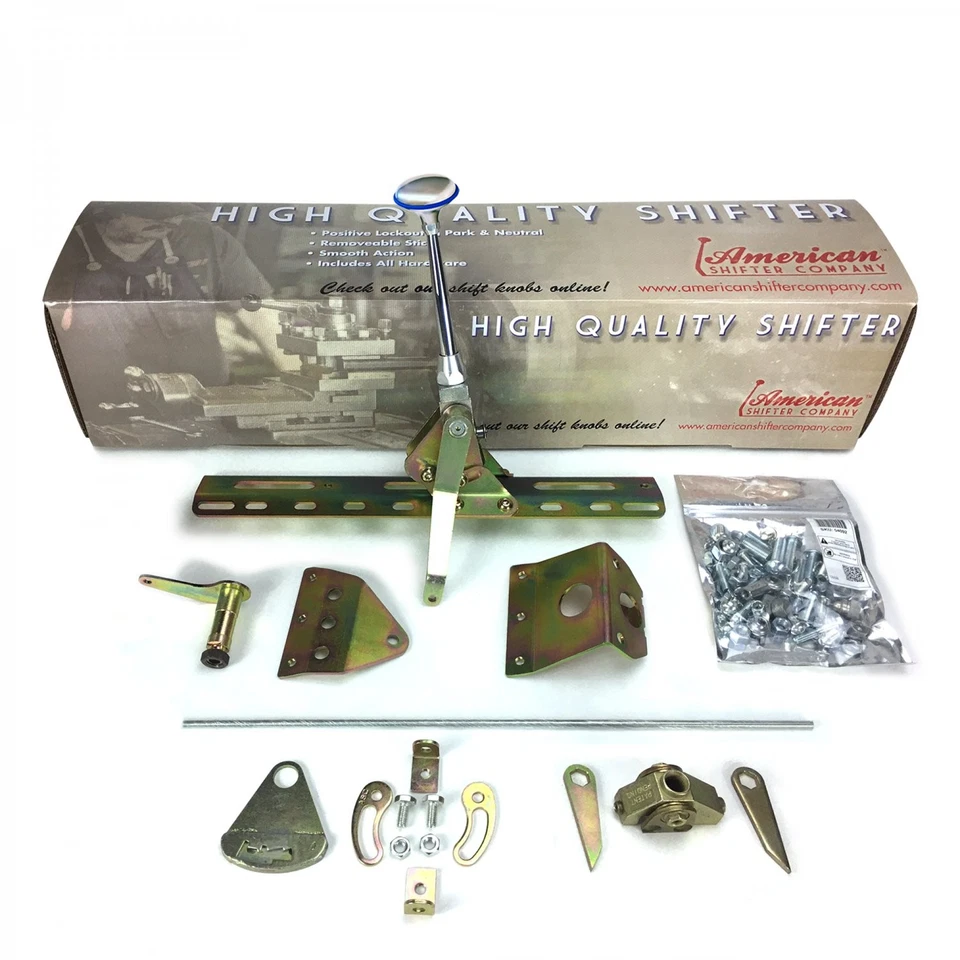 Kit de palanca de cambios de acción lateral Ford FMX 6 brazos rectos con perilla Billet palanca de cambios americana  Foto 2 de 4