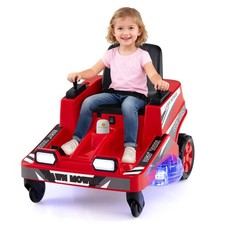 12V Ride on Lawn Mower for Kids Toddler Electric Car with Dual Control Sticks