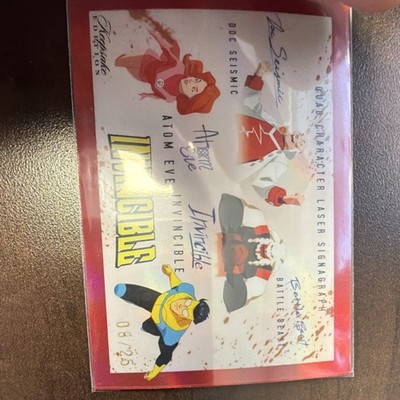 Invincible Signature Edition Autographed Quad Laser Card Skybound 08/25