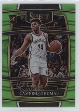 2021-22 Panini Select Concourse Neon Green Prizm 54/75 Cameron Thomas #21 0zu6