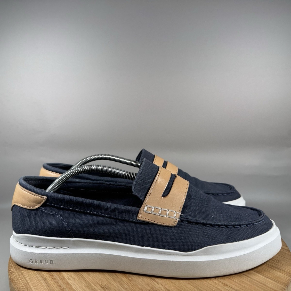 Cole Haan GrandPre Rally Canvas Penny Loafers Size 10.5 B23B display picture 2