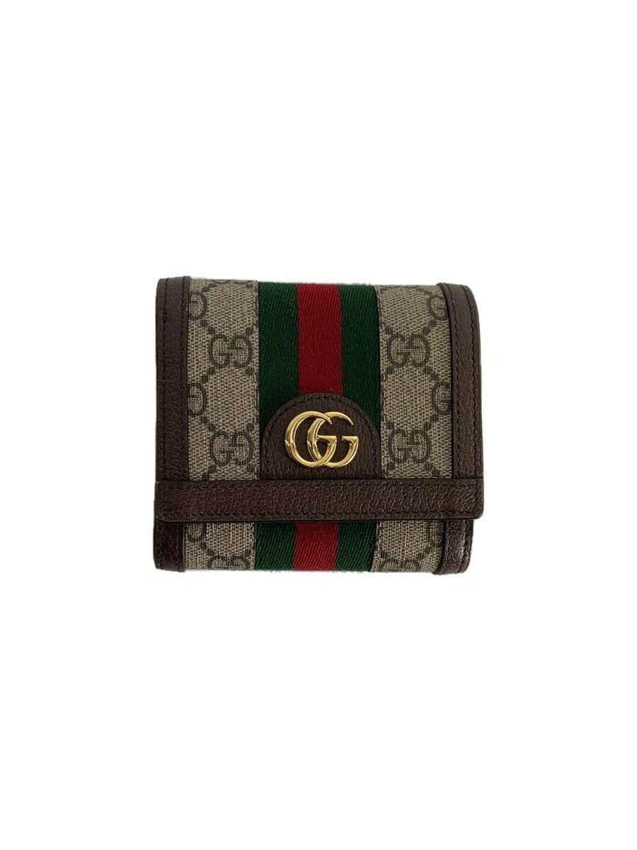 GUCCI Portefeuille Plié Bi Pli Ophidia GG Supreme Femme Occasion