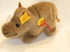 Plush Toy Steiff Nosy Rhino 3.54 inches with Tag