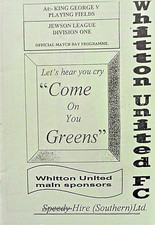 WHITTON UNITED V GRUNDISBURGH 12/10/2002 SUFFOLK SENIOR CUP - 1ST ROUND