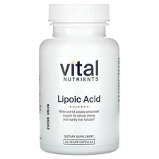 2 X Vital Nutrients, Lipoic Acid, 300 mg, 60 Vegan Capsules