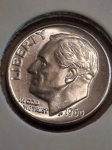 1960 P 90% Silver Roosevelt Dime - Gem BU (CP0009)