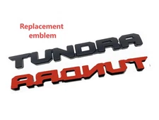 NEW 2PCS Door TUNDRA BLACKOUT EMBLEM BADGE Fit 2014-2024 Tundra SR5 4X4 Limited