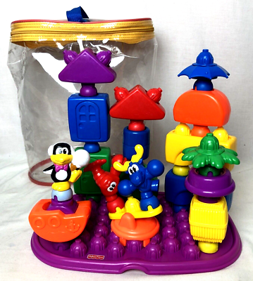 Fisher Price Pop-Onz lot 20 pcs Base Animals Building pcs +