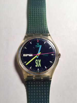 Swatch Watch - GK700 - GIRO 1991 Vintage Swatch Watch GK700 Giro Great Cond. Needs  main image 3