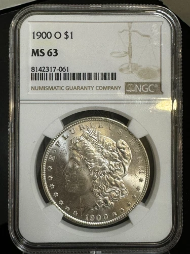 1900-O Morgan Silver Dollar NGC MS63 $1 Coin- Stunning Mint Luster