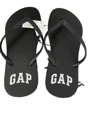 Women's Gap Black Flips Flops/ Sandals Size 10 NEW