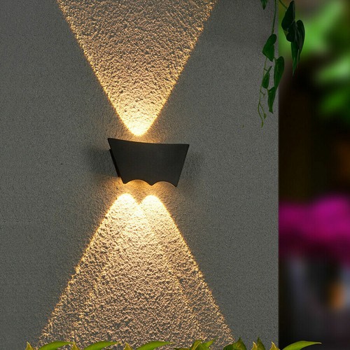 LED 3W COB Up/Down Light Fixture Wall Lanterns Outdoor Indoor Porch Garden Lamp - Picture 4 of 8