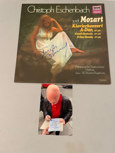 CHRISTOPH ESCHENBACH conductor in-person signed Vinyl/LP 12" + photo proof - Picture 1 of 1