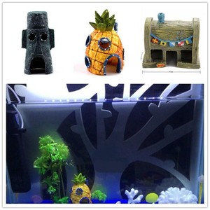 Pineapple House Aquarium Fish Tank Ornament Spongebob Squarepants