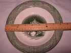 The Old Curiosity Shop Soup Bowl Royal China Rimmed Green 8 3/8 inches Made USA — photo 5