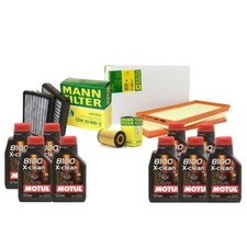Motul + OEM Engine Oil Change Kit (5W40) (9 Liter) (X-CLEAN 8100)
