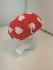 Mushroom Decor. Sewing Pin Cushion. Hobby Lobby.  5" -Red, White Dot Super Mario