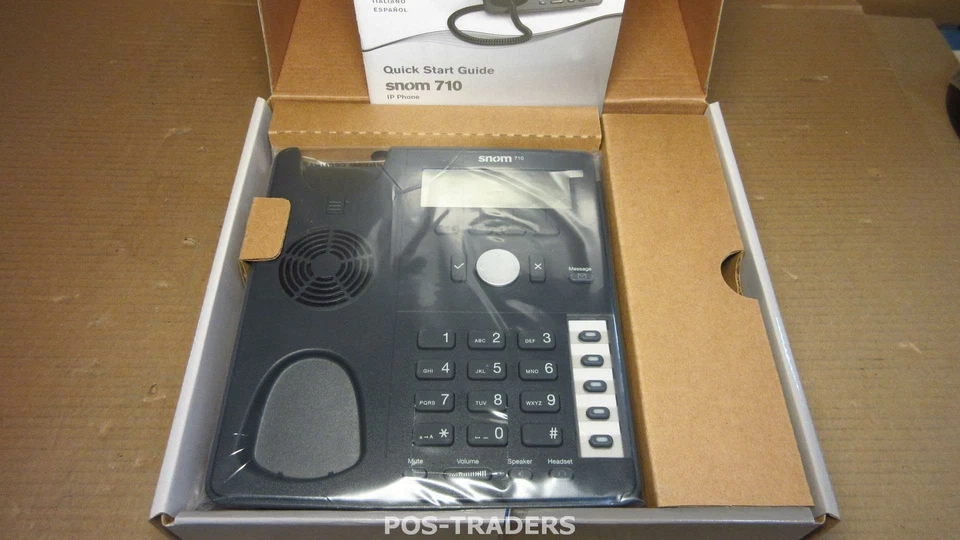 SNOM 710 Phone with 4 Line Display and POE VoIP SIP Wideband Telephone NEW NEU - Image 2 of 3