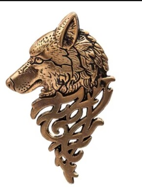 #ad Wolf Brooch Pin Fashion jewelry FAST Free Shipping $7.99