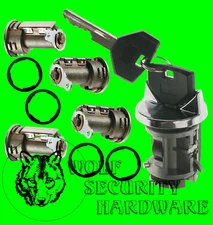 Dodge Van 1987-1989 NO TILT Ignition Key Switch Lock Cylinder & Door Set 2 Keys