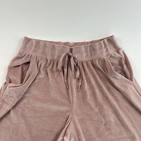 Victoria's Secret On Point Velour Ribbed Lounge Pants  Candlelight Rose  XL  NWT