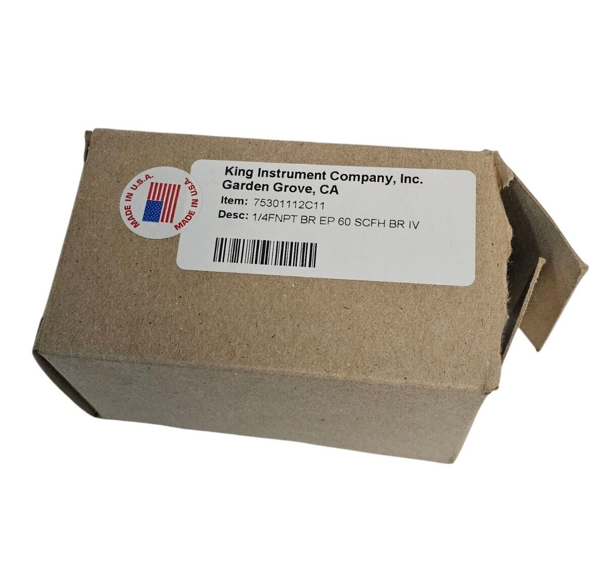 NIB KING INSTRUMENT COMPANY INC. 75301112C11 FLOW METER 1/4FNPT BR EP 60 SCFH