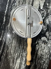 Genuine Whirley Pop Hand Crank Popcorn Maker - Aluminum Pot With Wood Handle