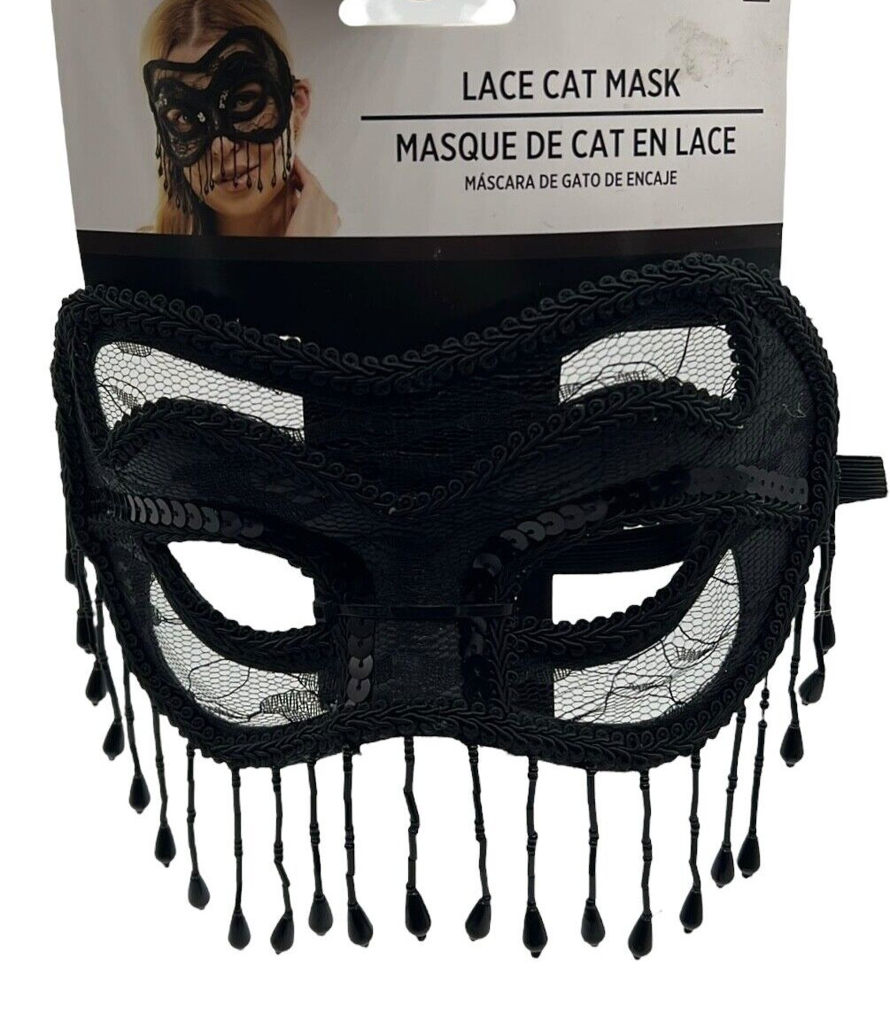 NEW KBW Cat Eye Mask Lace Cosplay Lingerie Sexy Halloween Accessory