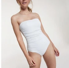 Calia Women's Light Blue Bandeau One Piece Swimsuit  Size 14