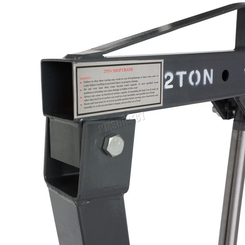 SwitZer Grey 2 Ton Hydraulic Folding Engine Crane Stand Hoist lift Jack Wheel - Picture 8 of 11