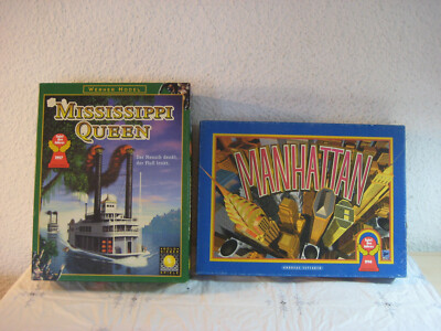 Mississippi Queen + Manhattan Brettspiel aus Sammlung