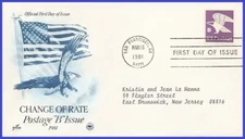 USA5 #1818 ADDR PCS ARTCRAFT FDC   B-rate Eagle