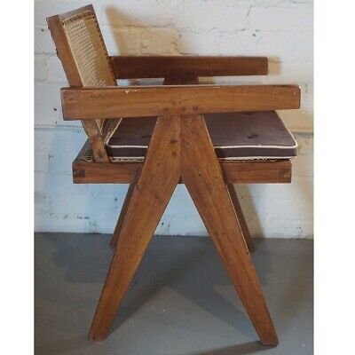Vintage PIERRE JEANNERET Teak Conference Chair, Chandigarh, India 1952-56 Vintage PIERRE JEANNERET Teak Conference Chair, Chandigarh, India 1952-56
