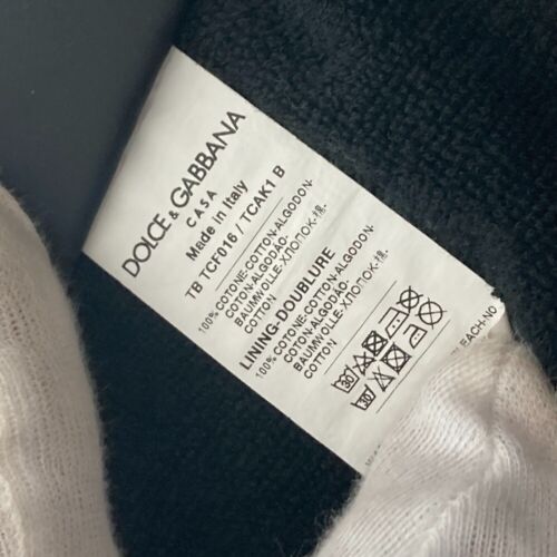 DOLCE&GABBANA blanket Leopard Extra Large Panther towel blanket Black/Beige - Picture 13 of 13