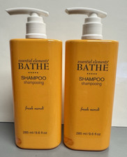 2 PACK Essentiel Elements Bathe SHAMPOO 9.6oz Pump Bottles Fresh Neroli