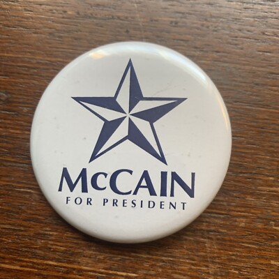 John McCain 2008 Presidential Campaign Pinback Button