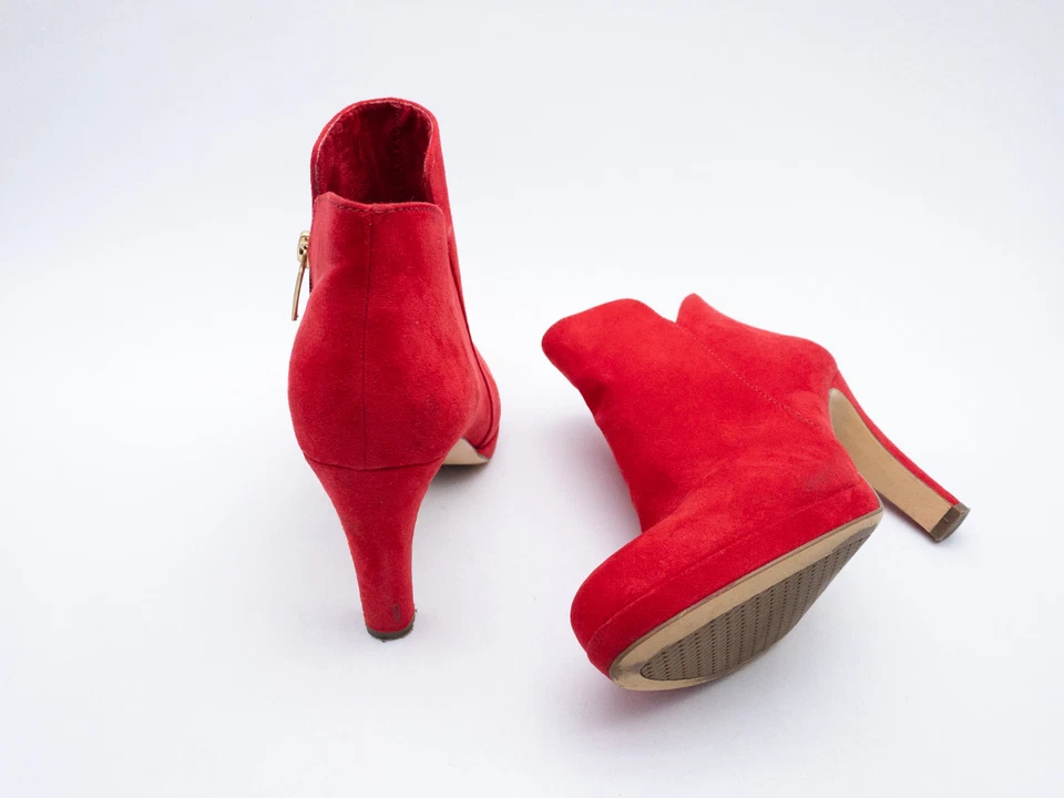 Botines De Tacón Tamaris Para Mujer Rojos Talla 37 EU Art. 32341-40 - Imagen 2 de 4