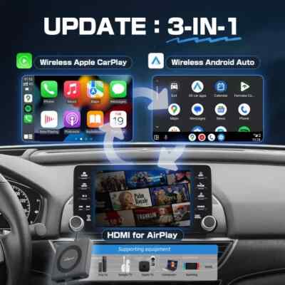 Ottocast Car TV Mate Max 2K HDMI Converter Wireless