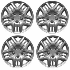 FIAT GRANDE PUNTO Car Wheel Trims Hub Caps Plastic Covers Phantom 14" Silver