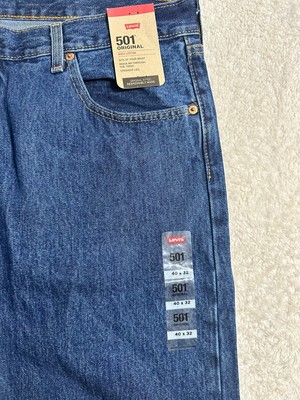 Jean LEVI'S 501 Original Fit Pour Homme - Taille W40 L30 (76cm D'entrejambe) - Bleu - Occasion Comme Neuf