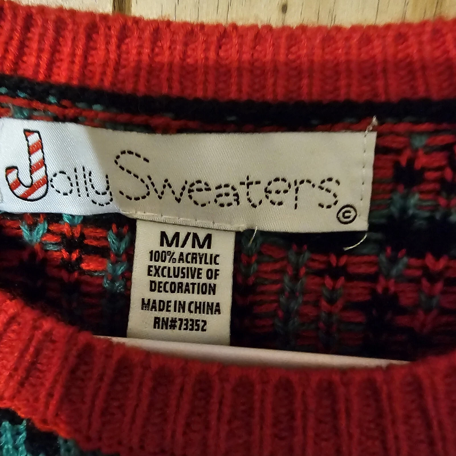 Joy Sweaters Ugly Christmas Sweater Womens Llama Medium Green Holiday Pullover