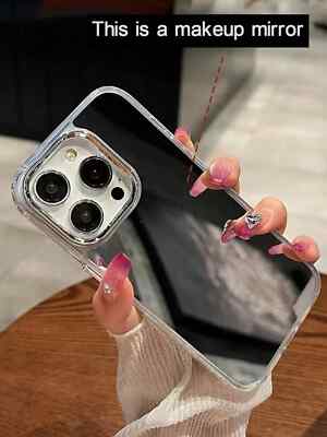 Stoßfeste dicke Spiegel Material Handy Hülle Cartoon Schutzhülle für iPhone