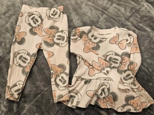 Minnie Mouse Pink Shirt And Pants Set 18mo Baby Girls Clothes