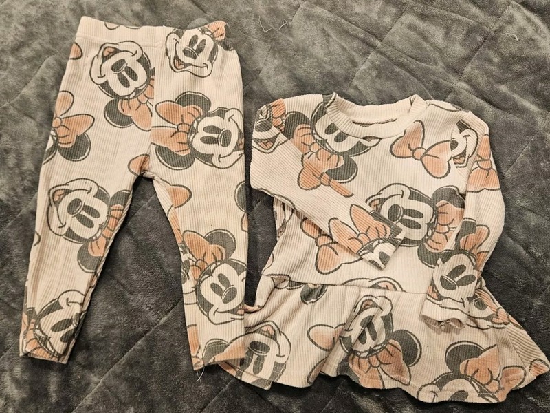 Minnie Mouse Pink Shirt And Pants Set 18mo Baby Girls Clothes