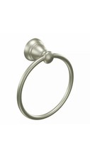 Banbury Towel Ring in Spot Resist Brushed Nickel by MOEN