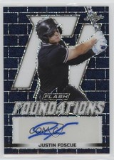 2020 Leaf Flash Foundations Blue 42/50 Justin Foscue #FF2-JF1 Auto 0zs1
