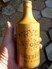 MINT CONDITION Fryco Brighton Transfer Ginger Beer Bottle.