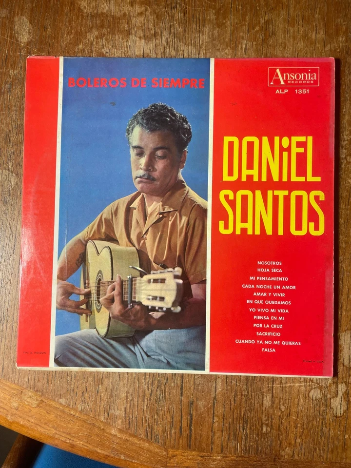 Daniel Santos Con La Sonora Mexicana – Boleros de Siempre LP Vinyl  1963 Ansonia - Image 2 of 4