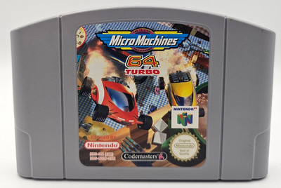 Nintendo 64 Micro Machines 64 Turbo PAL Cartridge Original Official Tested N64